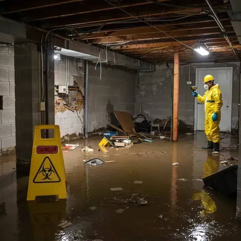 Flooded Basement Electrical Hazard in Rio Lajas, PR Property